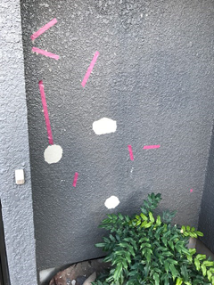 Photo 塀の膨れの撤去
